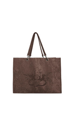 CHOCOLATE TERRY CLOTH TOTE
