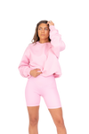 LV Pink Embroidered Sweatshirt